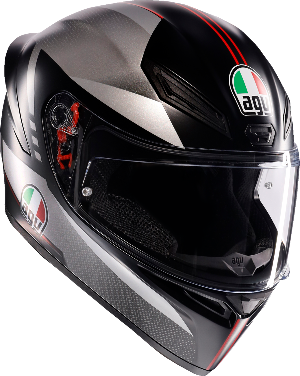 AGV K1 S Helmet - Lap Matte Black/Grey/Red