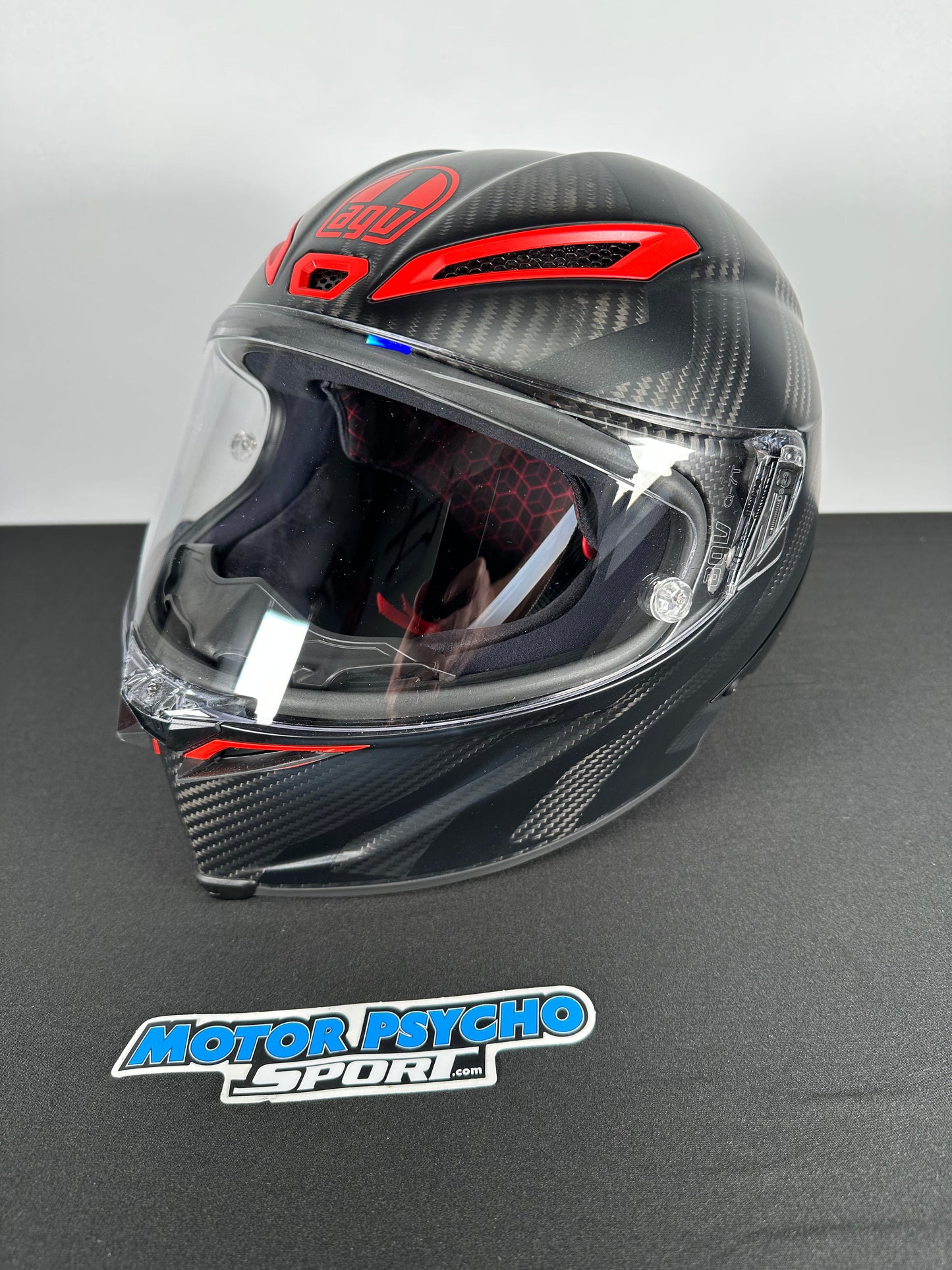 AGV Pista GP RR Performante Helmet - Matte Carbon/Black/Red - Size Medium - USED OPEN BOX
