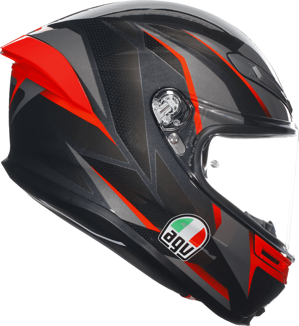 AGV K6 S Helmet - Slashcut Black/Grey/Red - OPEN BOX