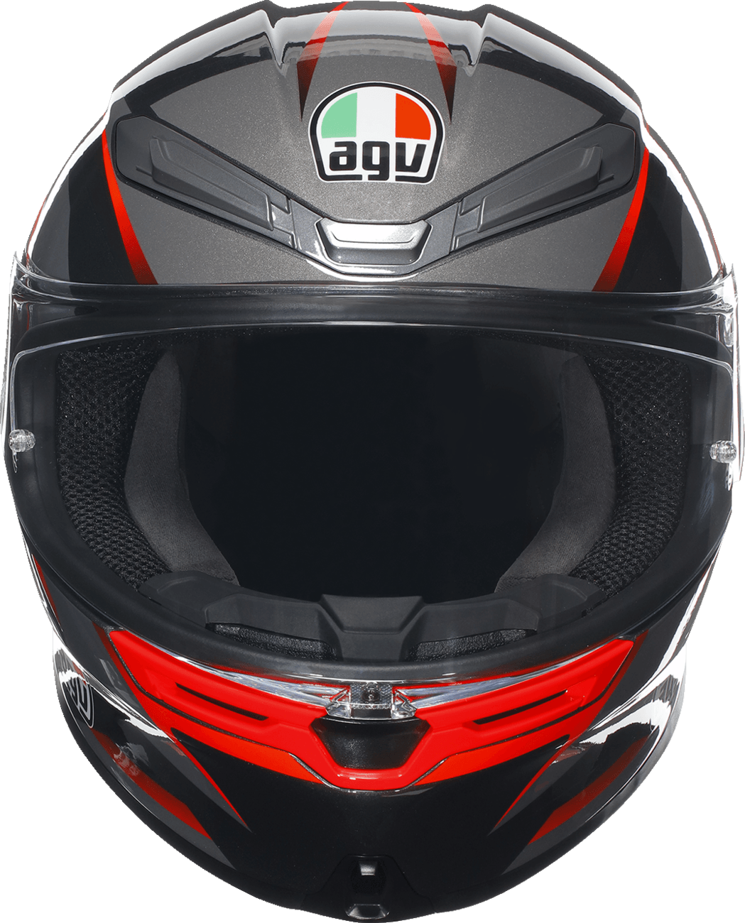 AGV K6 S Helmet - Slashcut Black/Grey/Red - OPEN BOX
