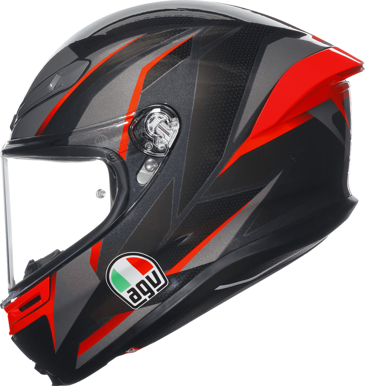AGV K6 S Helmet - Slashcut Black/Grey/Red - OPEN BOX