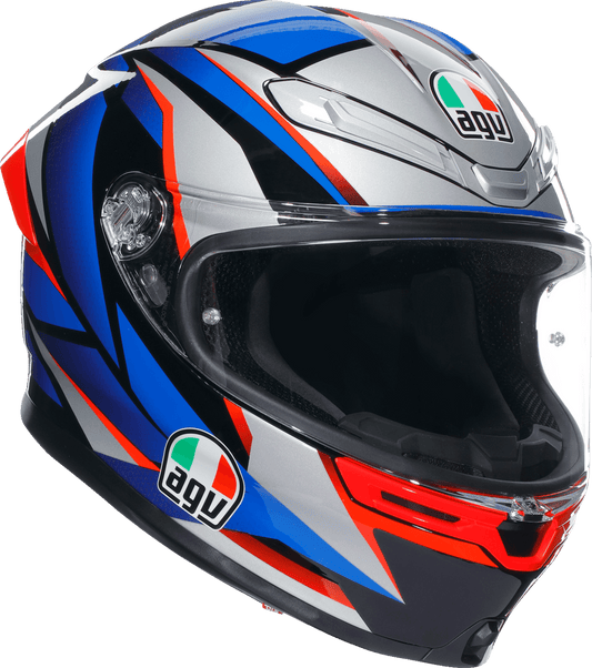 AGV K6 S Helmet - Slashcut Black/Blue/Red